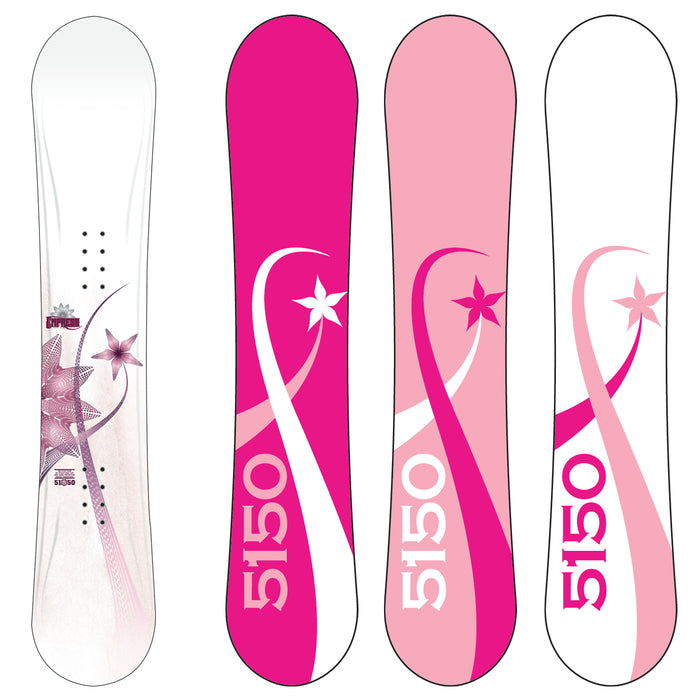 5150 Empress Snowboard + Empress (White) Bindings - Women's 2008