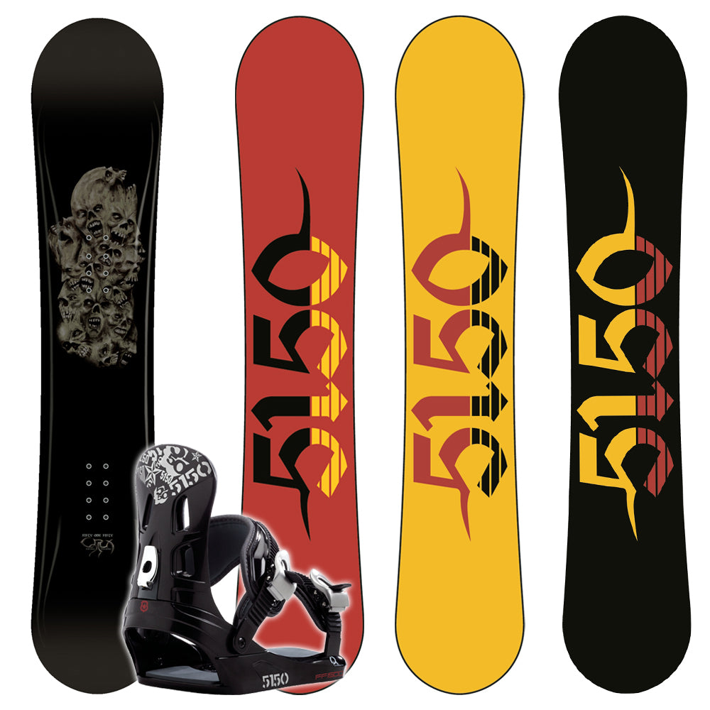5150 Crux Wide Snowboard + FF1500 (Black) Bindings 2008