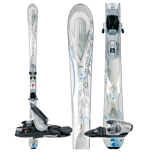 K2 T9 True Luv Skis + Bindings - Used 2006