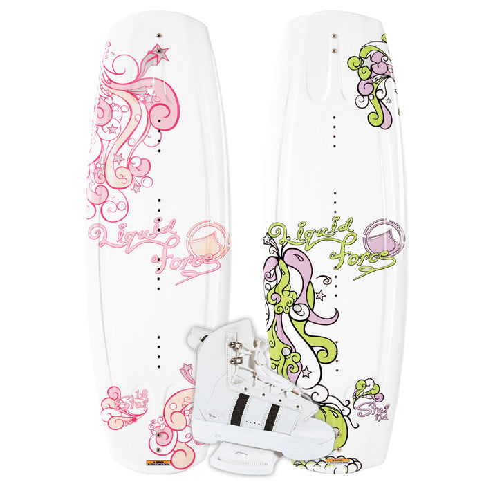 Liquid Force Star Jr Wakeboard + Kid's Prima Boots - Girl's 2008