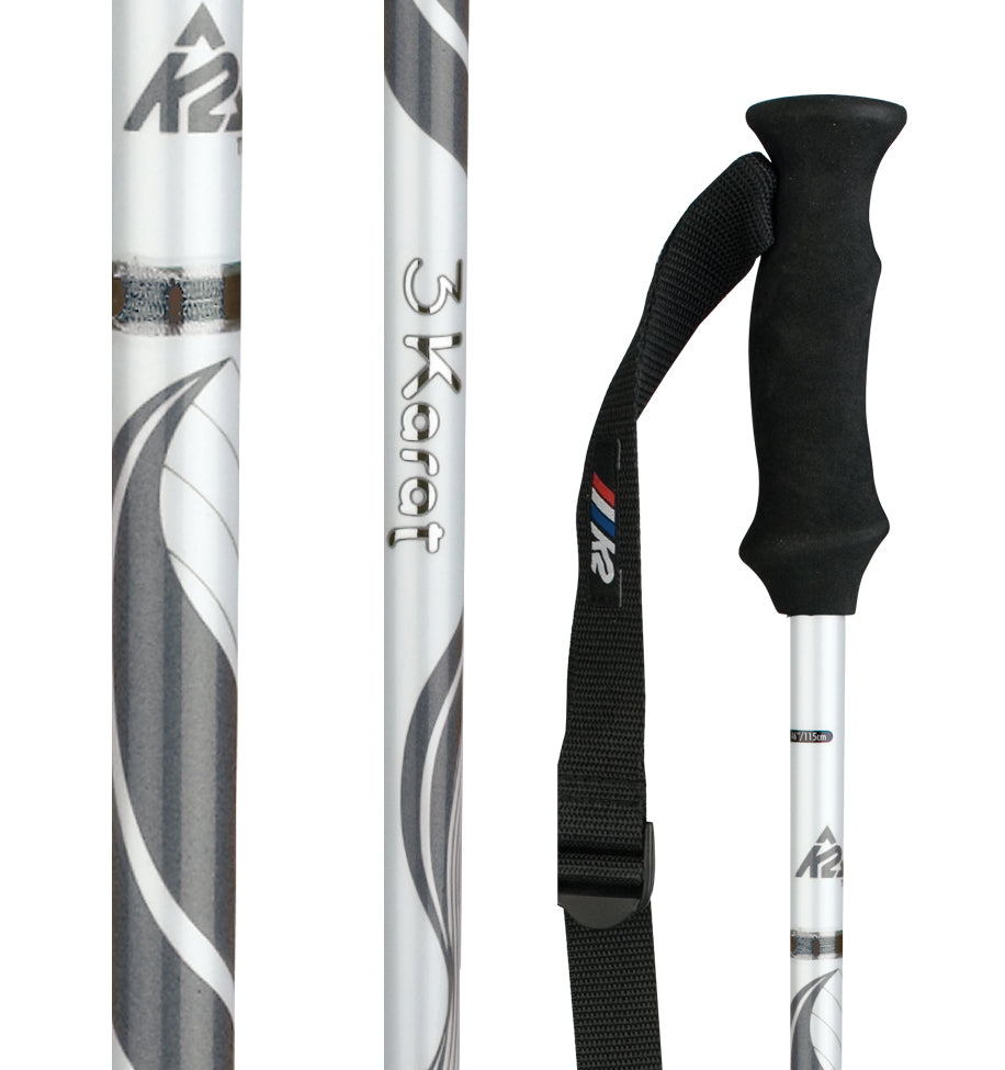 K2 3 Karat Ski Poles 2009