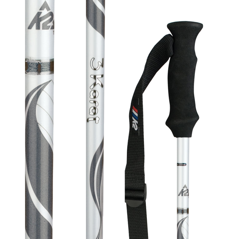 K2 3 Karat Ski Poles 2009