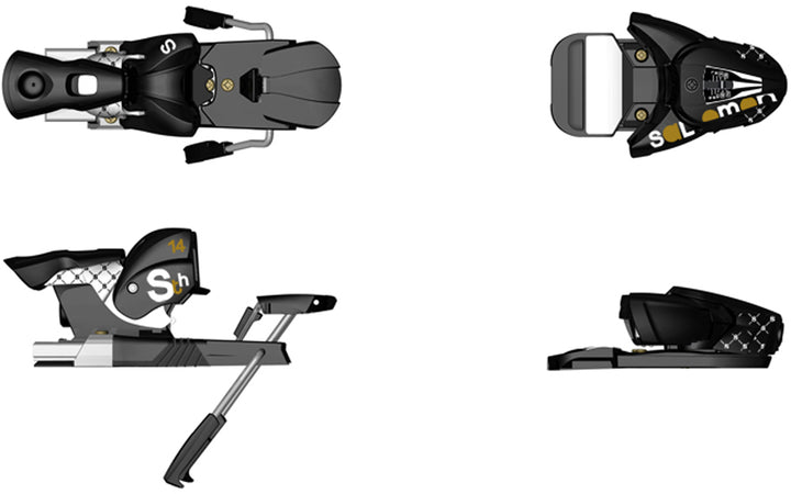 Salomon STH 14 (115mm Brake) Ski Bindings 2009