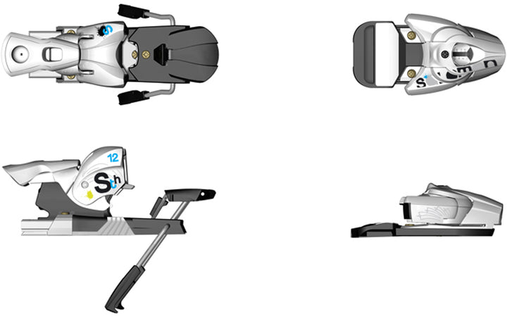 Salomon STH 12 (90mm Brake) Ski Bindings 2009