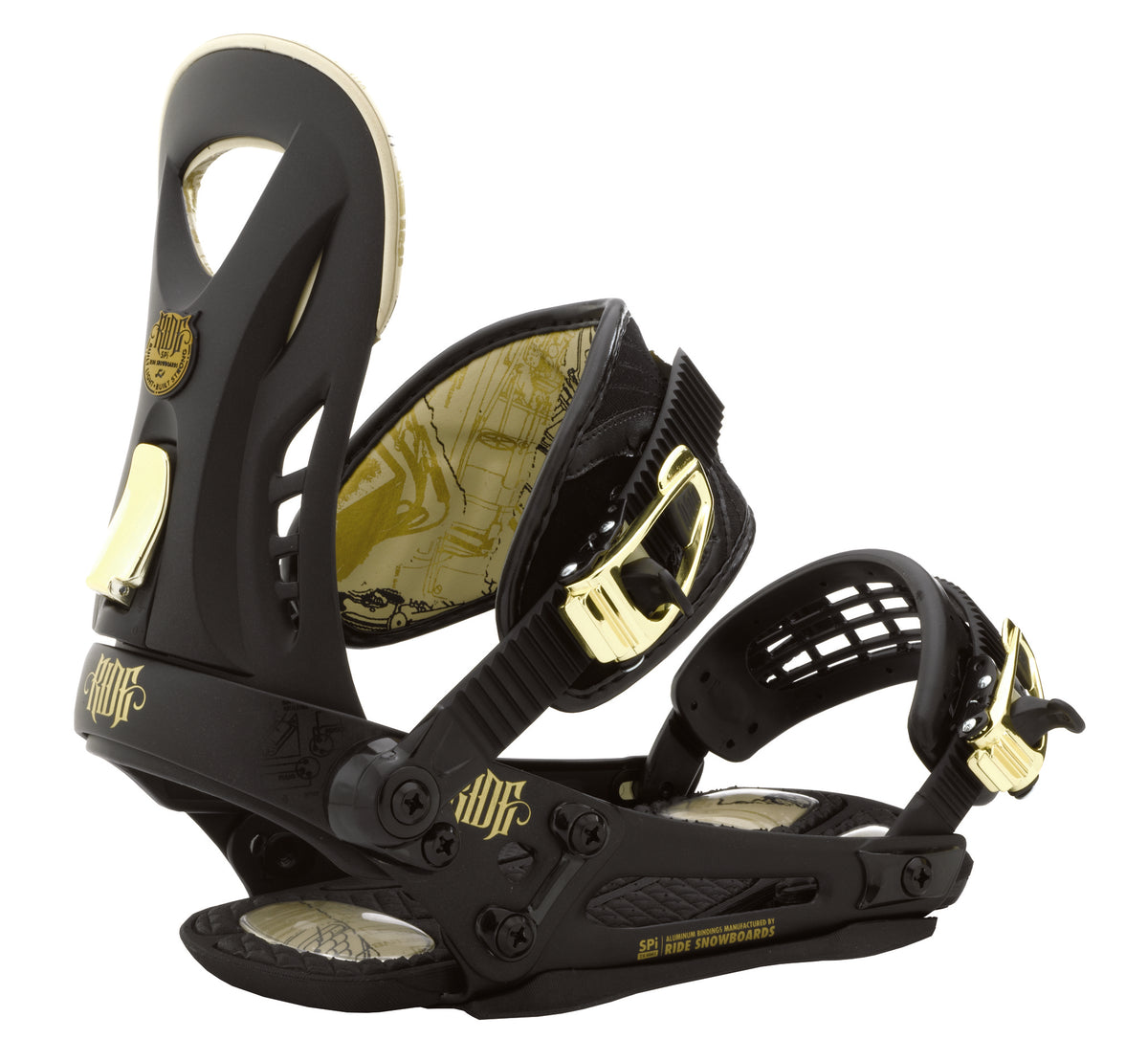 Ride SPI Snowboard Bindings 2009 Black