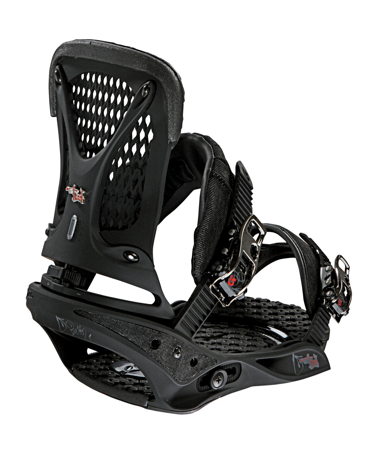 Burton Triad Snowboard Bindings 2009 Blacked Out