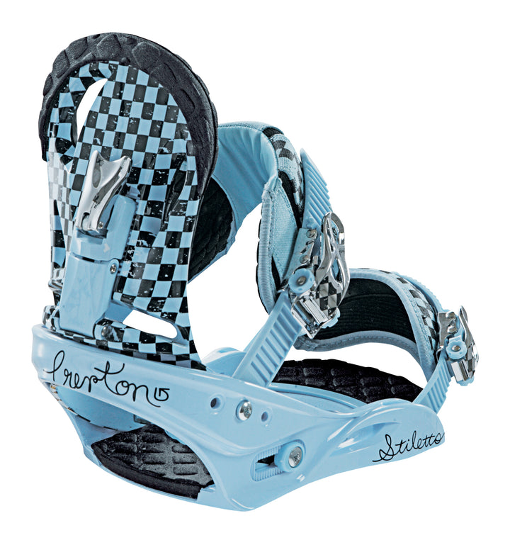 Burton Stiletto Snowboard Bindings - Women's 2009 Baby Blue Checks