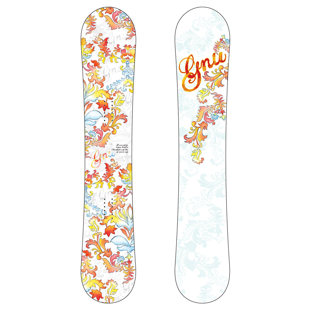スノーボード 2009 GOOD WOOD: GNU B-NICE MTX 145cm GNU B Nice MTX Floral Snowboard - Women's 2009 – evo