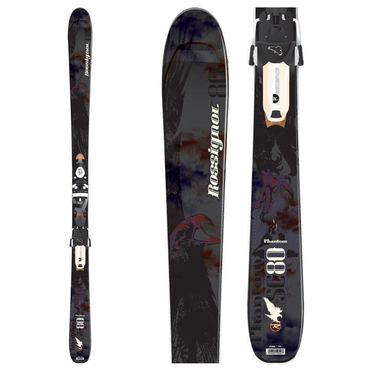 Rossignol Phantom SC 80 Skis + Rossignol Freebeam Axial2 120 Bindings 2009