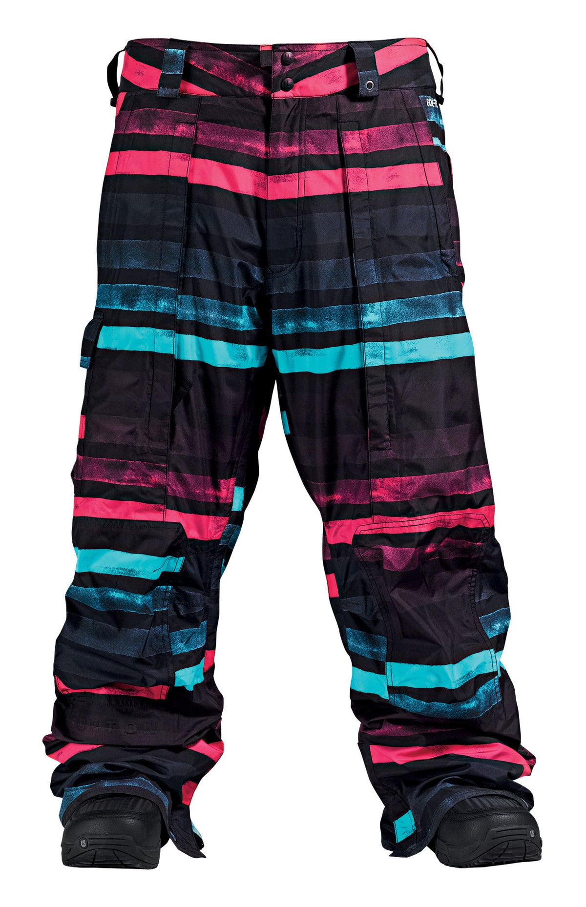 Burton 2L Gore-Tex Shelter Pant Black Watercolor Stripe Print