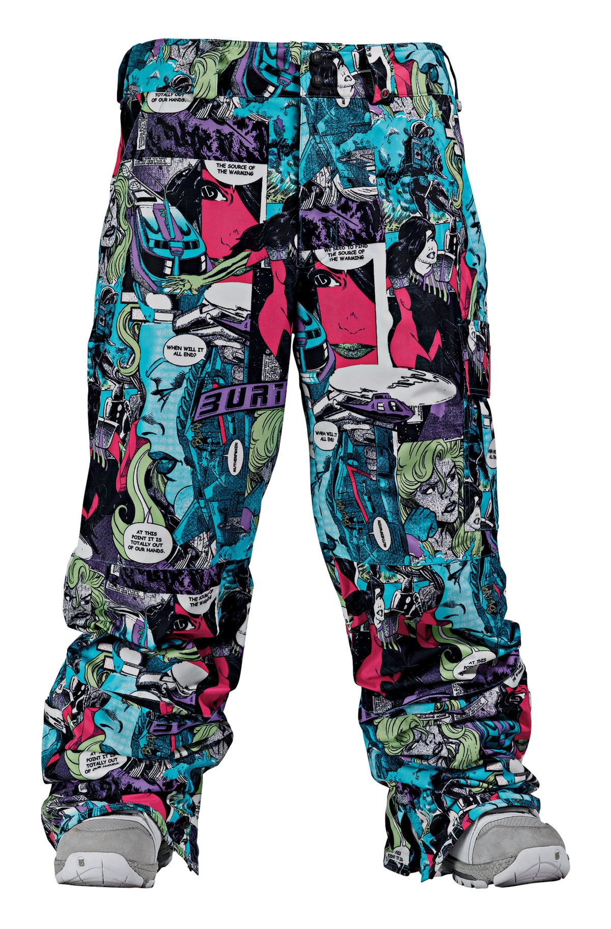 Burton Poacher Pant Gator Green Comic Print