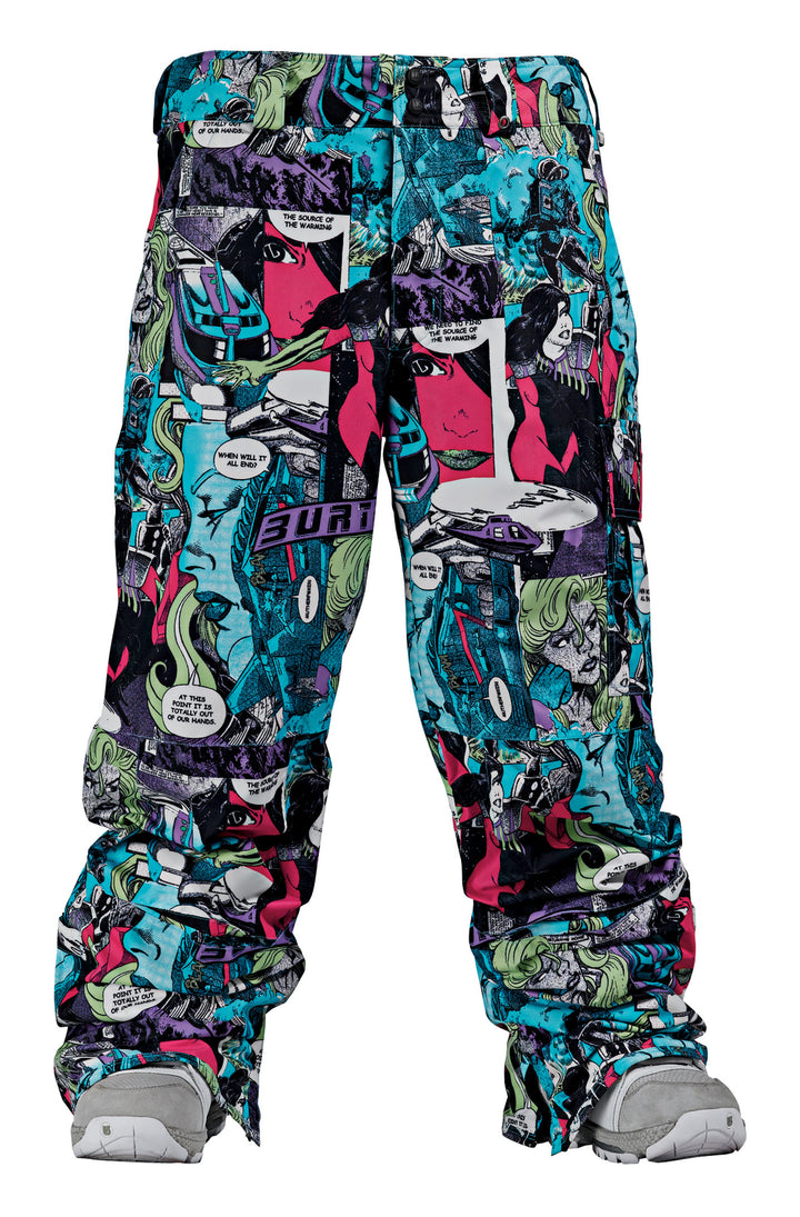 Burton Poacher Pant Gator Green Comic Print