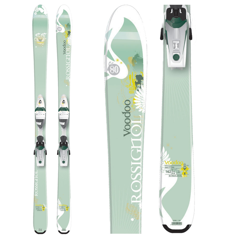 Rossignol Voodoo SC80 Skis + Rossignol Freebeam Saphir 110 Bindings - Women's 2009
