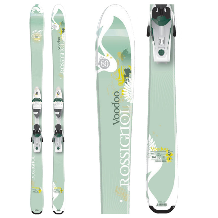 Rossignol Voodoo SC80 Skis + Rossignol Freebeam Saphir 110 Bindings - Women's 2009