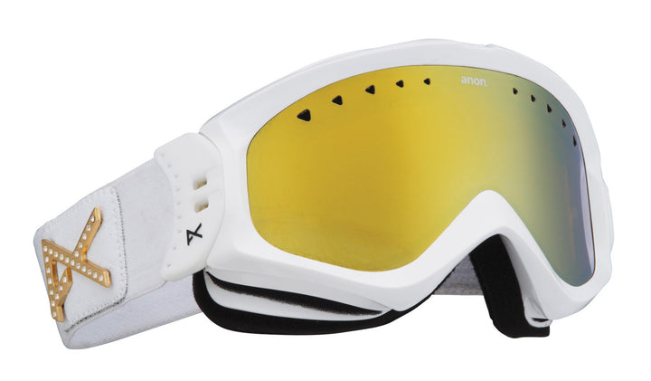 Anon Majestic Goggle - Women's White Emblem/Gold Chrome