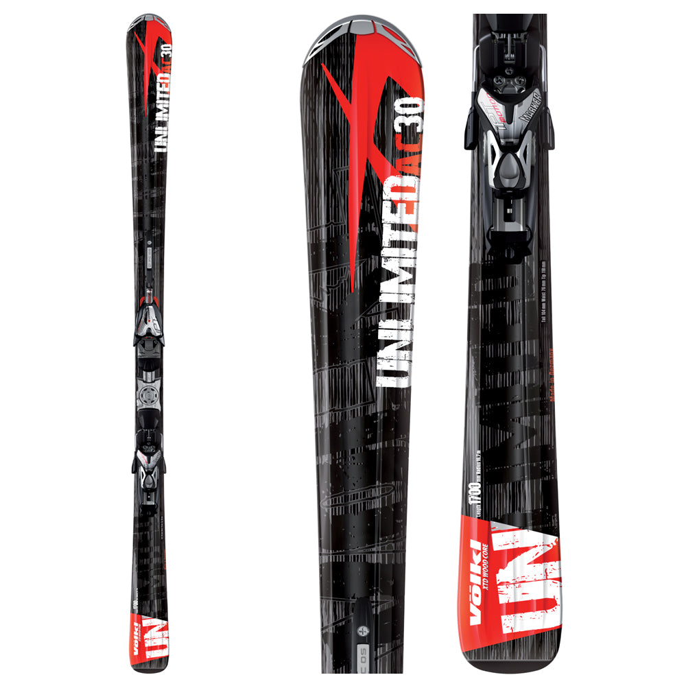 Volkl Ac30 Skis + Marker iPT 12.0 Piston Bindings 2009