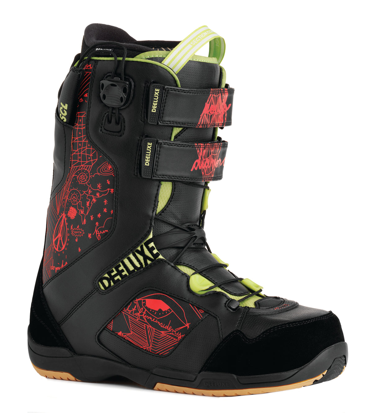 Deeluxe Rough Diamond TF Snowboard Boots 2009 Black/Green