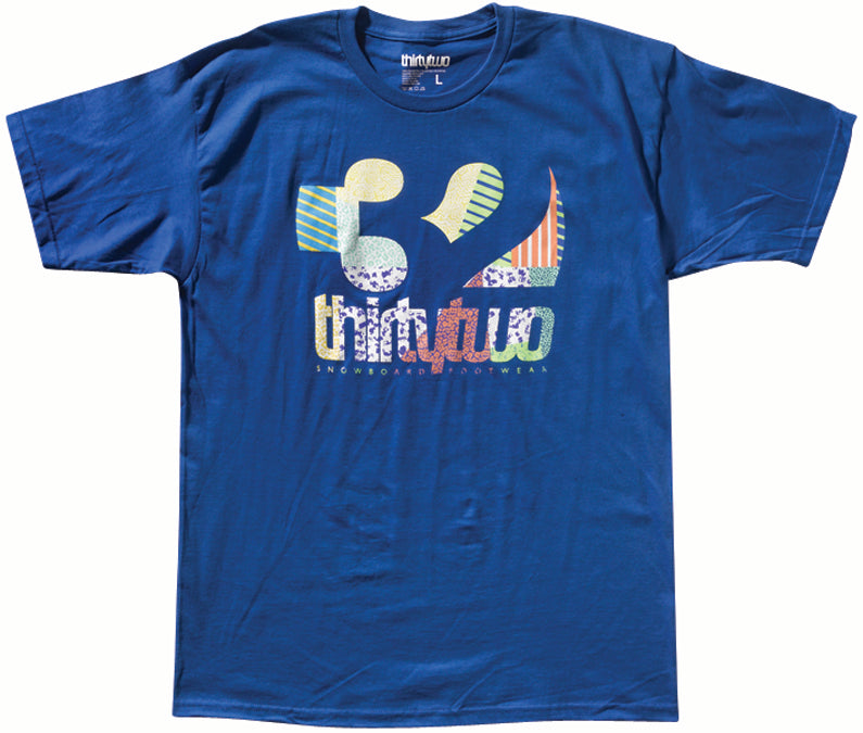 32 Combo Fill Tee Cyan