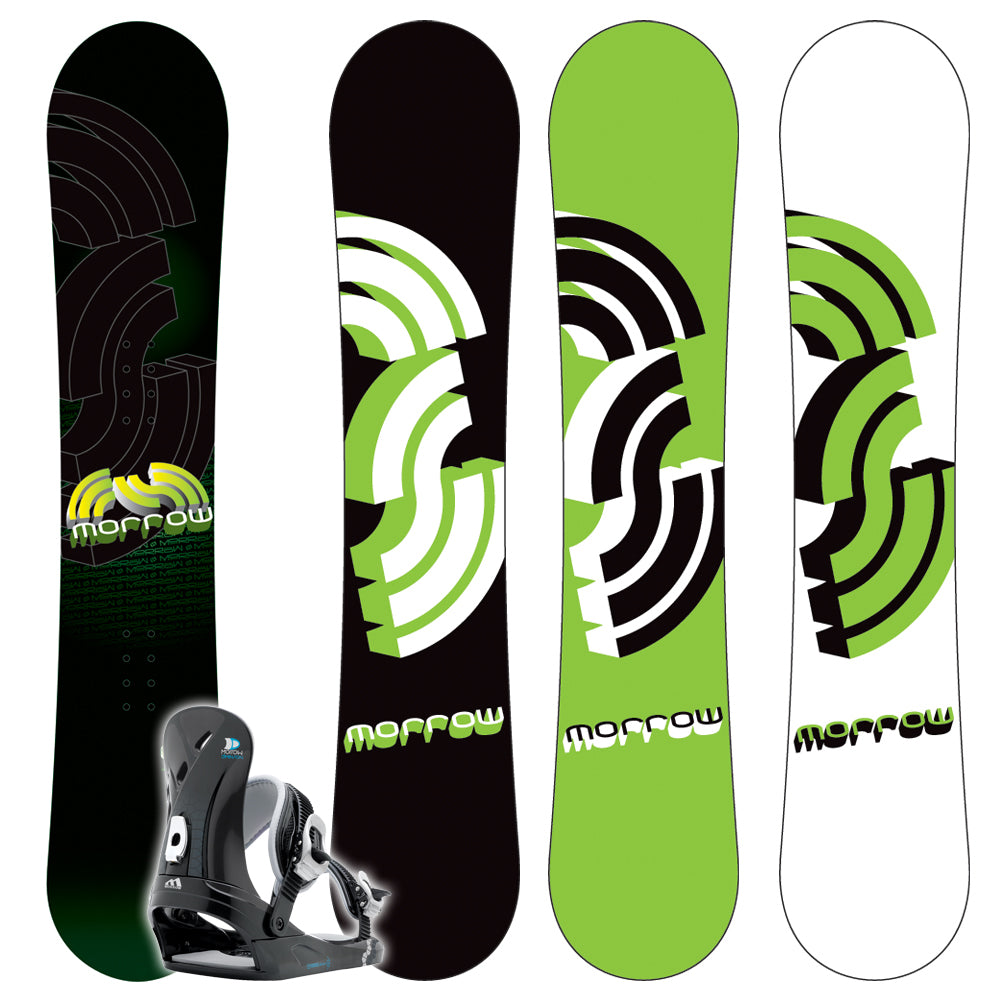 Morrow Trooper Snowboard + Dimension Bindings - Boy's 2009