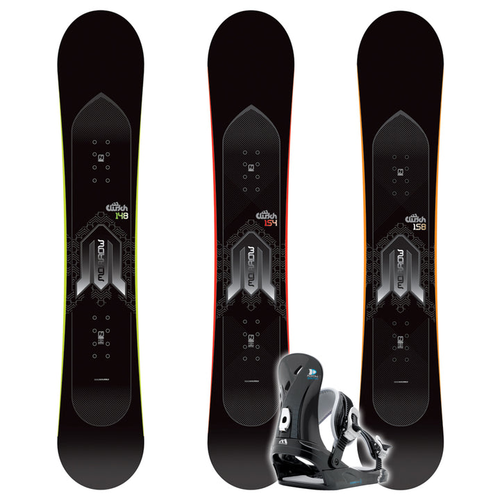 Morrow Clutch Snowboard + Dimension Bindings 2009