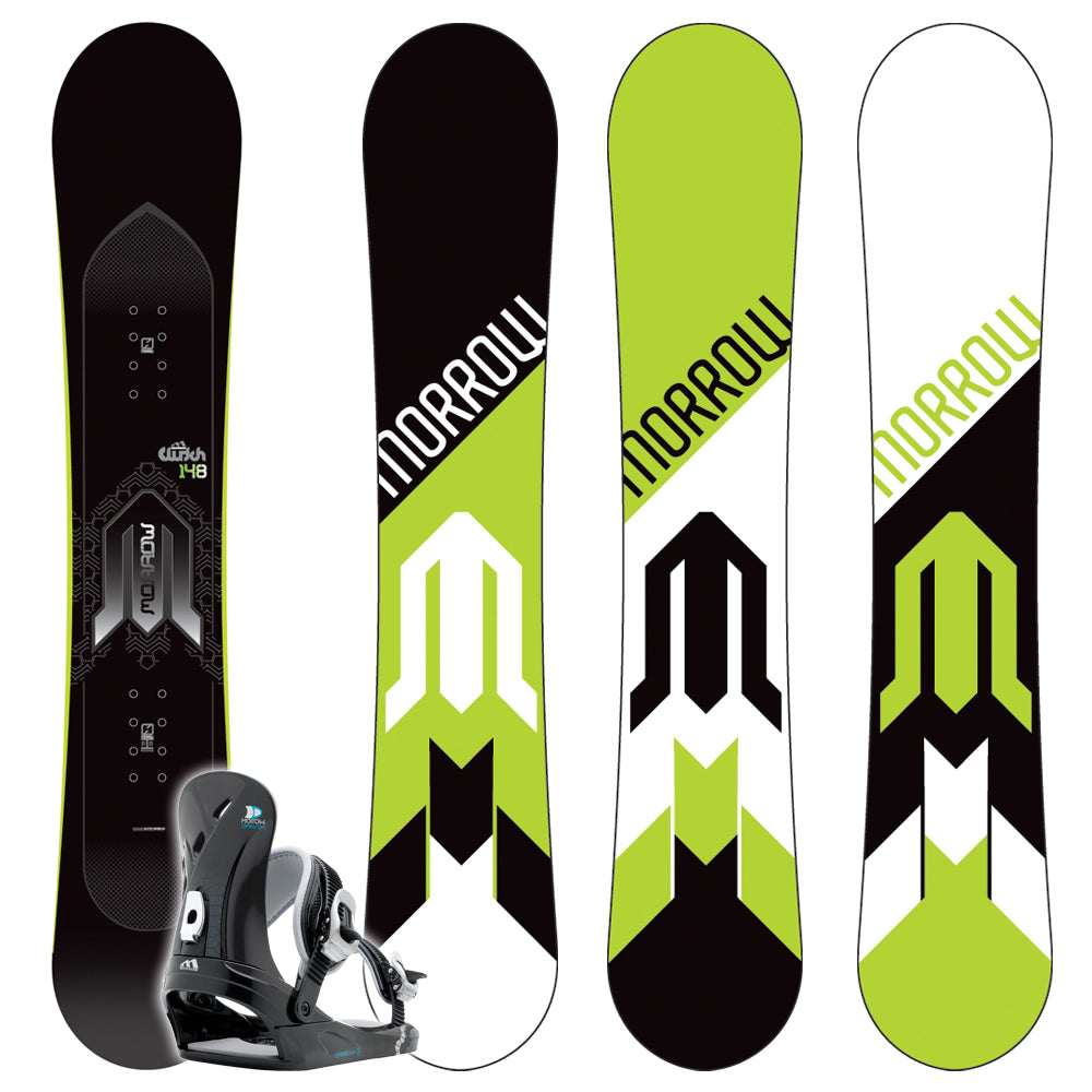 Morrow Clutch Snowboard + Dimension Bindings 2009
