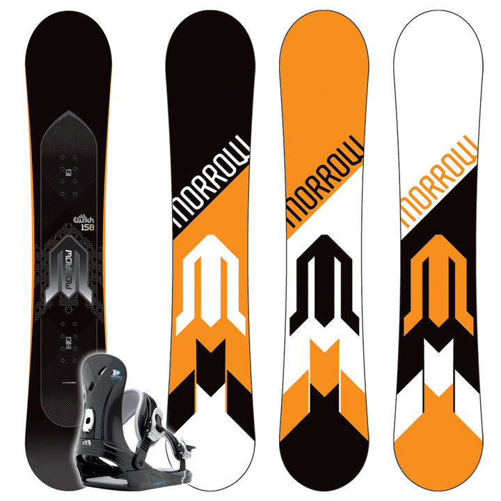 Morrow Clutch Snowboard + Dimension Bindings 2009