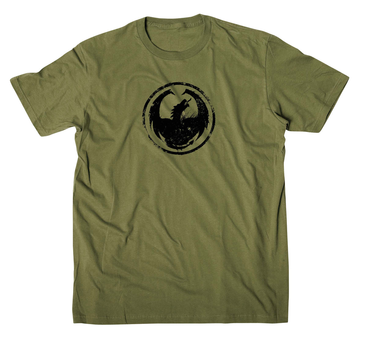 Dragon Scrape Icon Tee Military Green