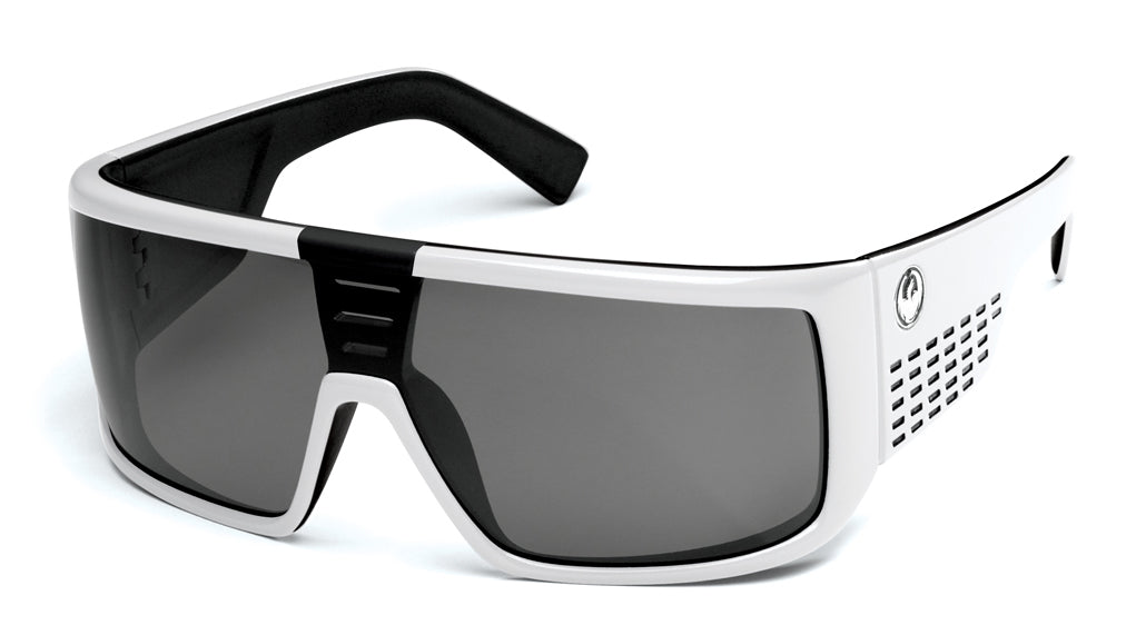 Dragon Domo Sunglasses White Black/Grey