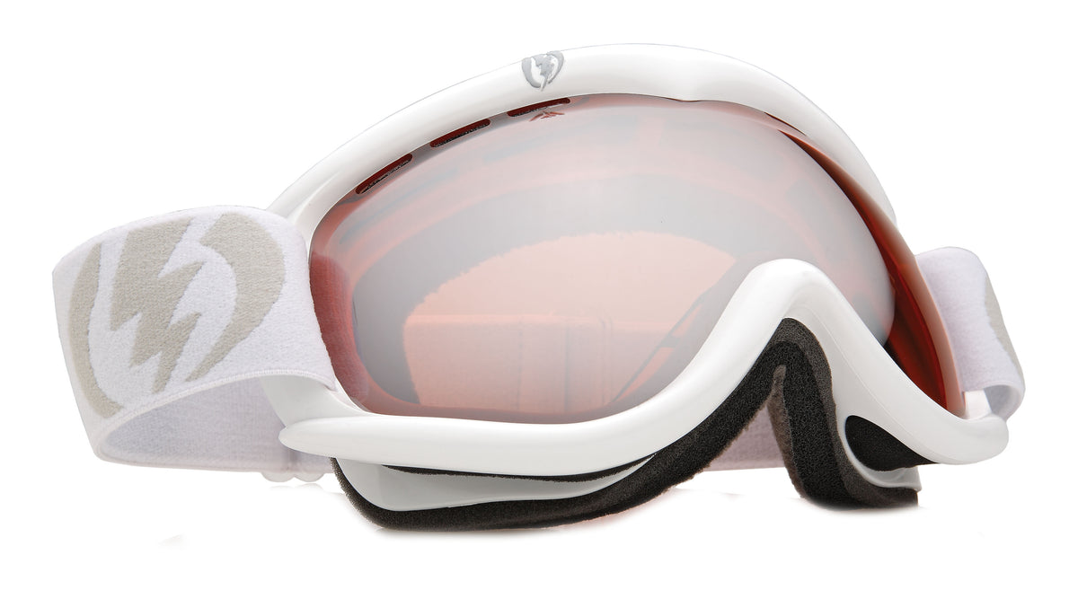 Electric EG1s Goggles Gloss White/Orange Silver Chrome
