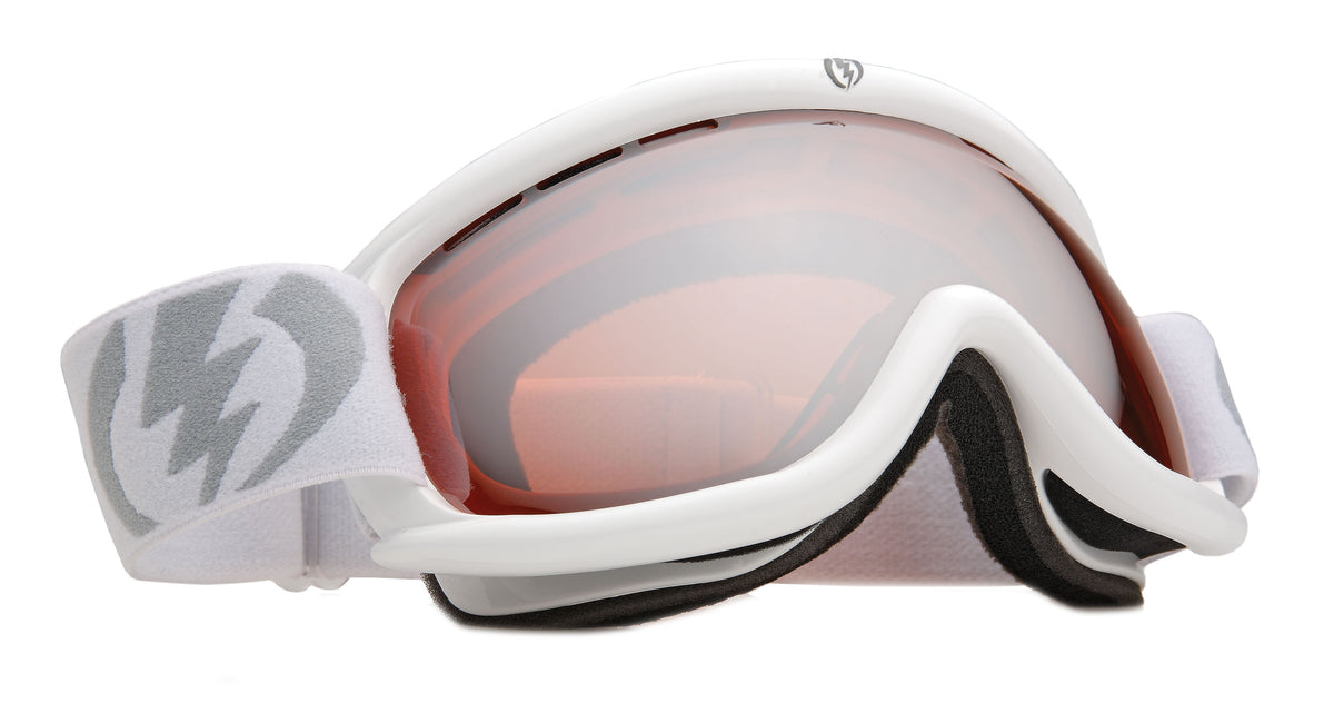 Electric EG.5s Goggles Gloss White/Orange Silver Chrome