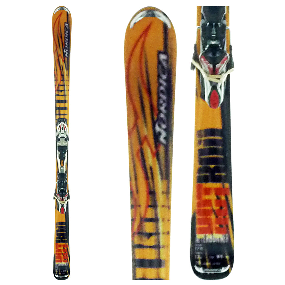 Nordica Hot Rod After Burner Skis + Marker Bindings - Used 2008
