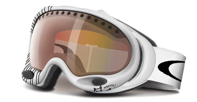 Oakley Shaun White A Frame Goggles White/VR50 Emerald