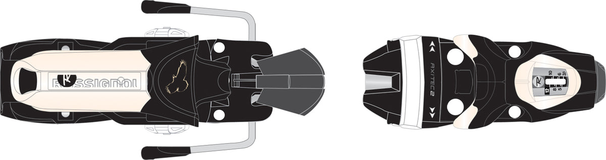 Rossignol Axial2 120 Pro Quartz Ski Bindings (80mm Brake) 2009