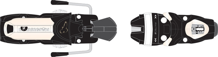 Rossignol Axial2 120 Pro Quartz Ski Bindings (80mm Brake) 2009