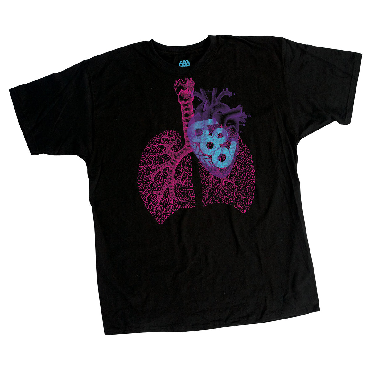 686 Heart Tee Black