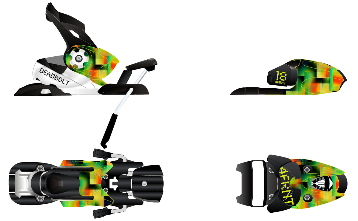 4FRNT Deadbolt 18 Ski Bindings 2010 LTD Team Colorway