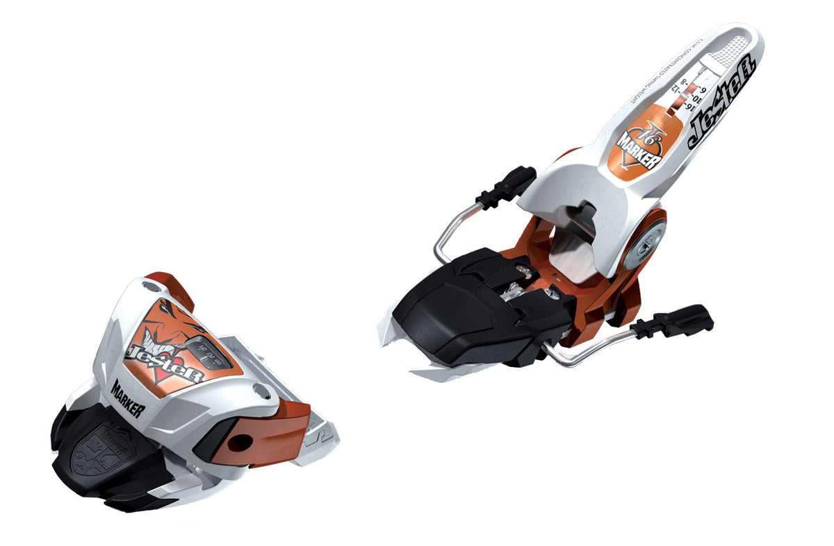 Marker The Jester 16 (110mm Brake) Ski Bindings 2010 White/Copper