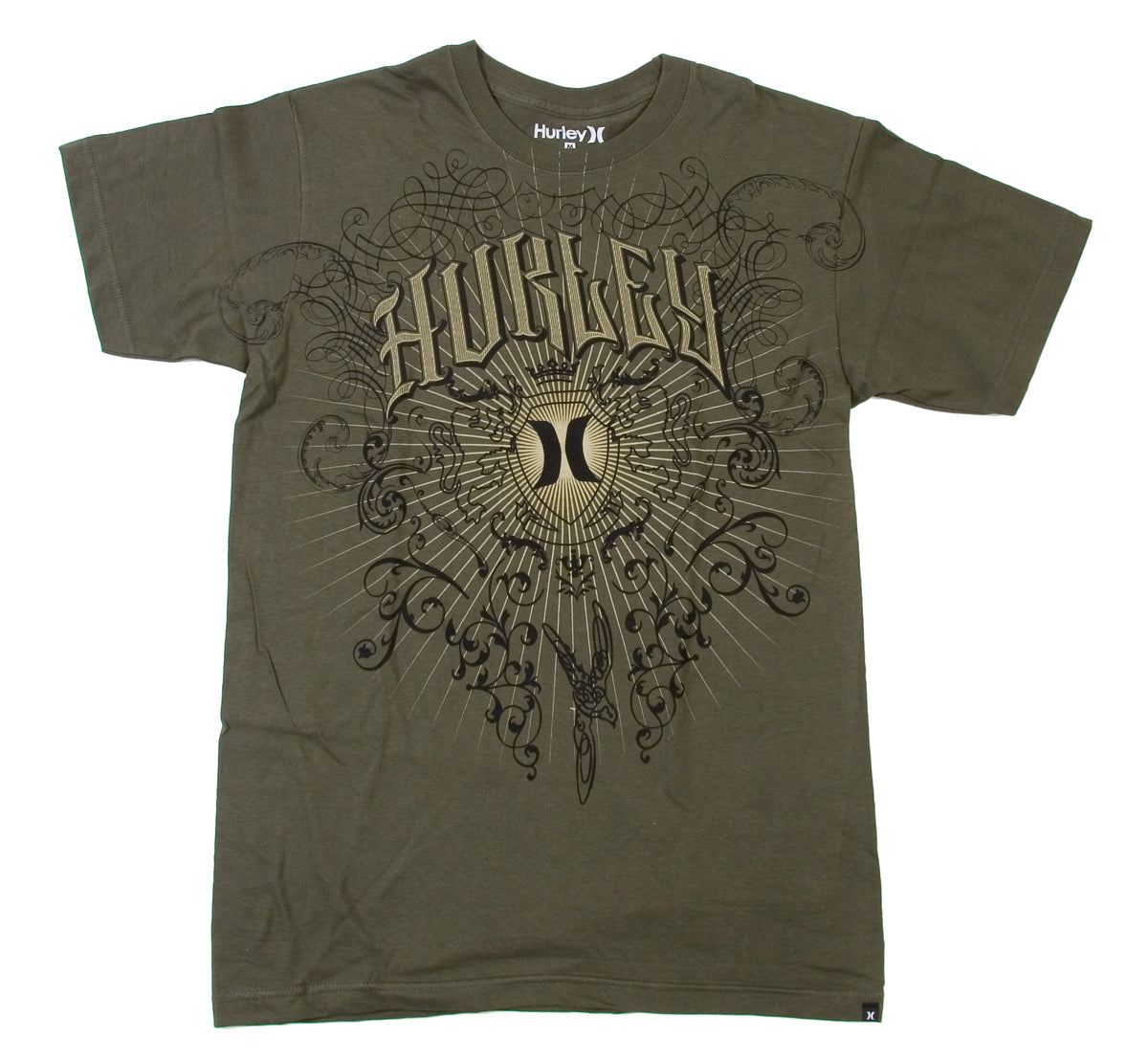 Hurley Crestolium T-Shirt Utility Green