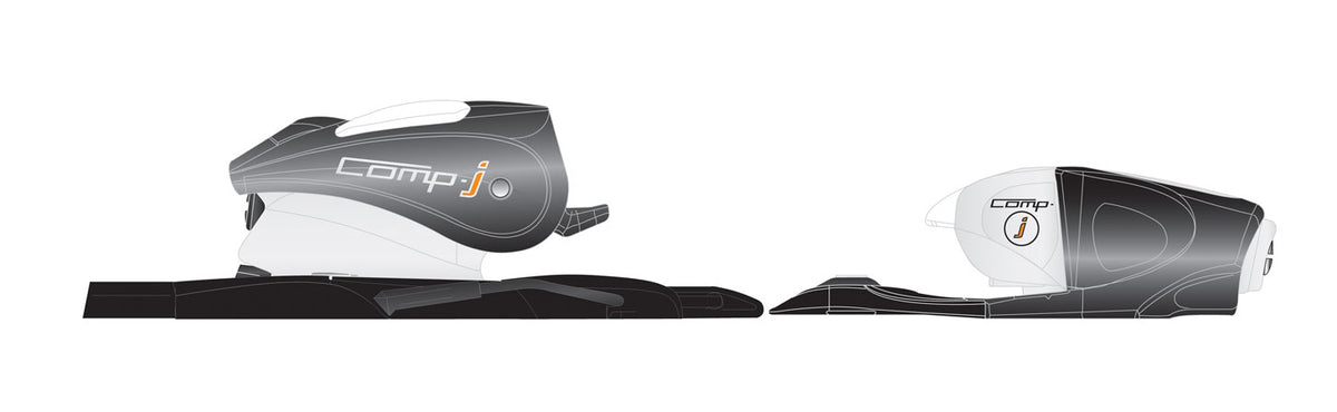 Rossignol Comp J Ski Bindings-Youth (73 mm) 2010 White/Black