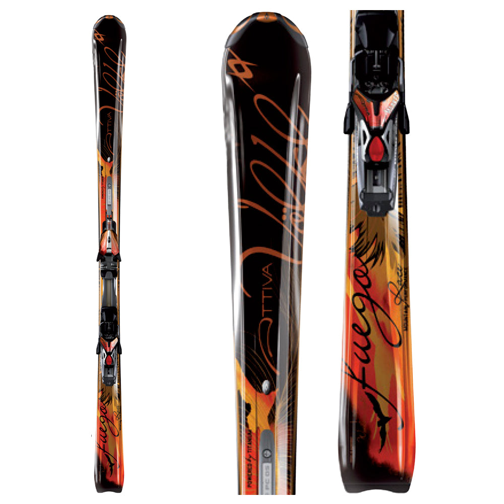 Volkl Attiva Fuego Skis + Marker iPT 11.0 TC Bindings - Women's 2009