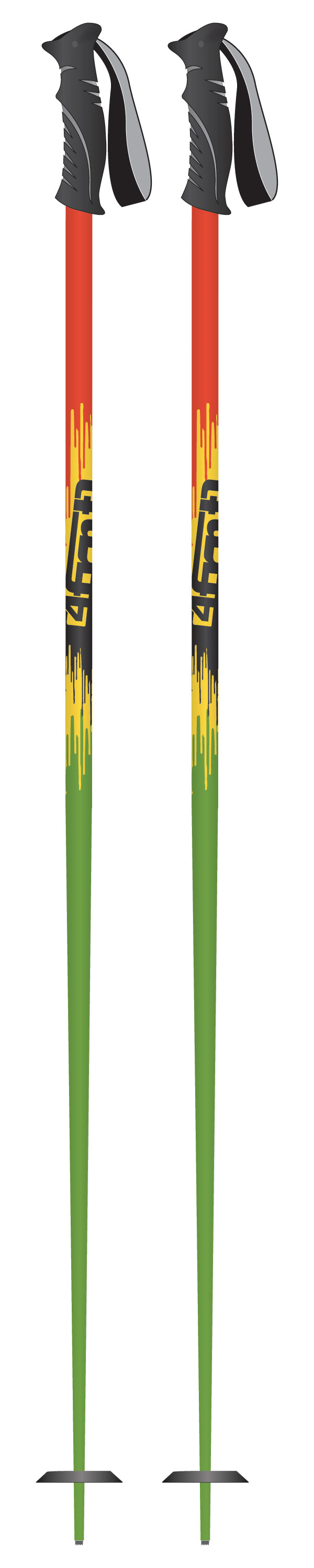 4FRNT Signature Ski Poles 2010