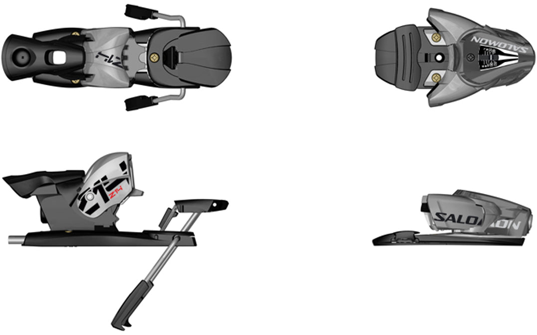 Salomon Z14 Ski Binding (90mm Brake) 2010 Black/Alu Brut