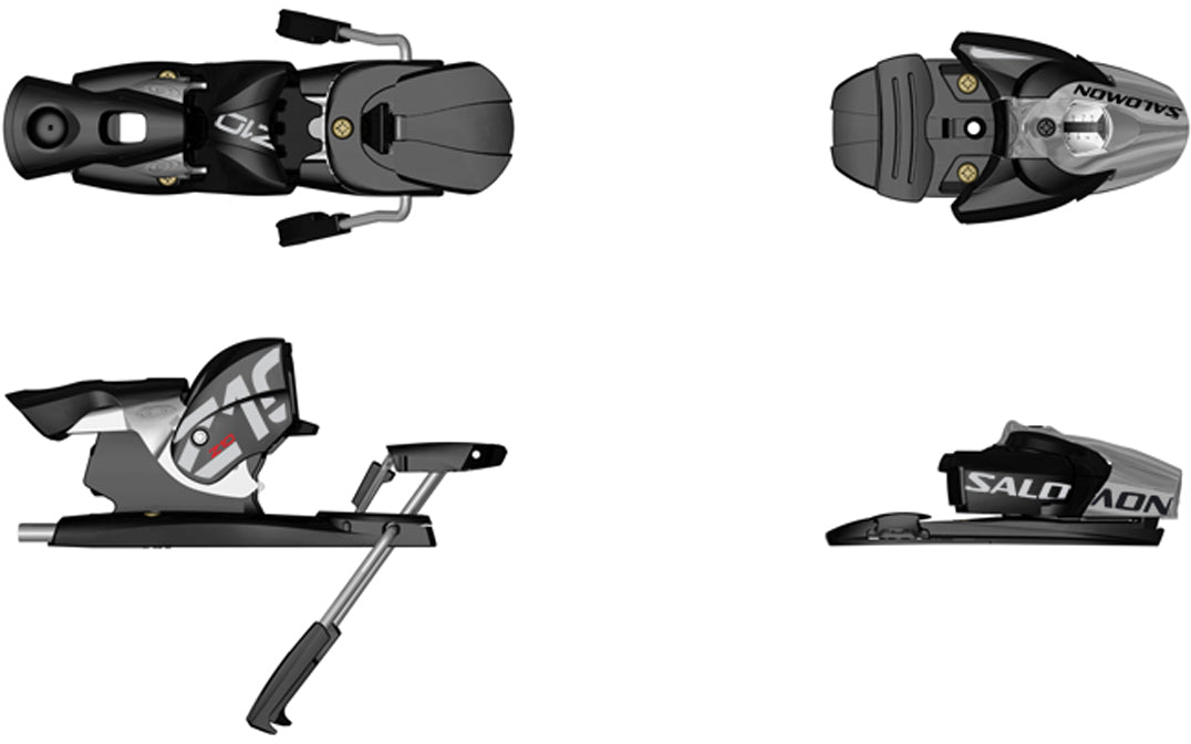 Salomon Z10 Ski Binding (90mm) Brake 2010 Chrome Black/Black