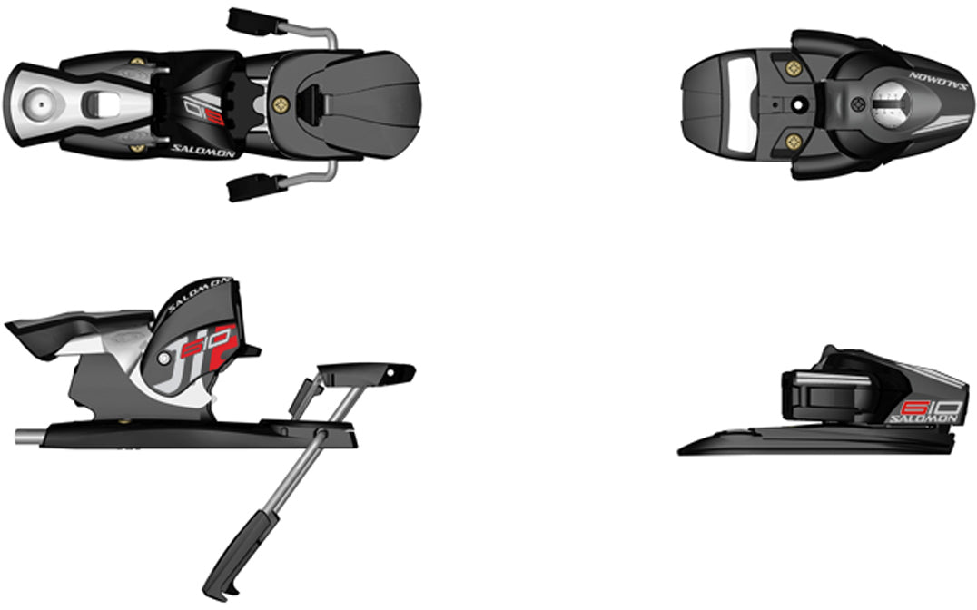 Salomon 610 Ski Bindings (80mm Brake) 2009 Black