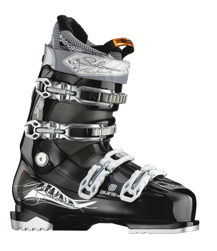 Salomon Divine RS 8 Ski Boots- Women's 2010 Black/Crystal Translucent