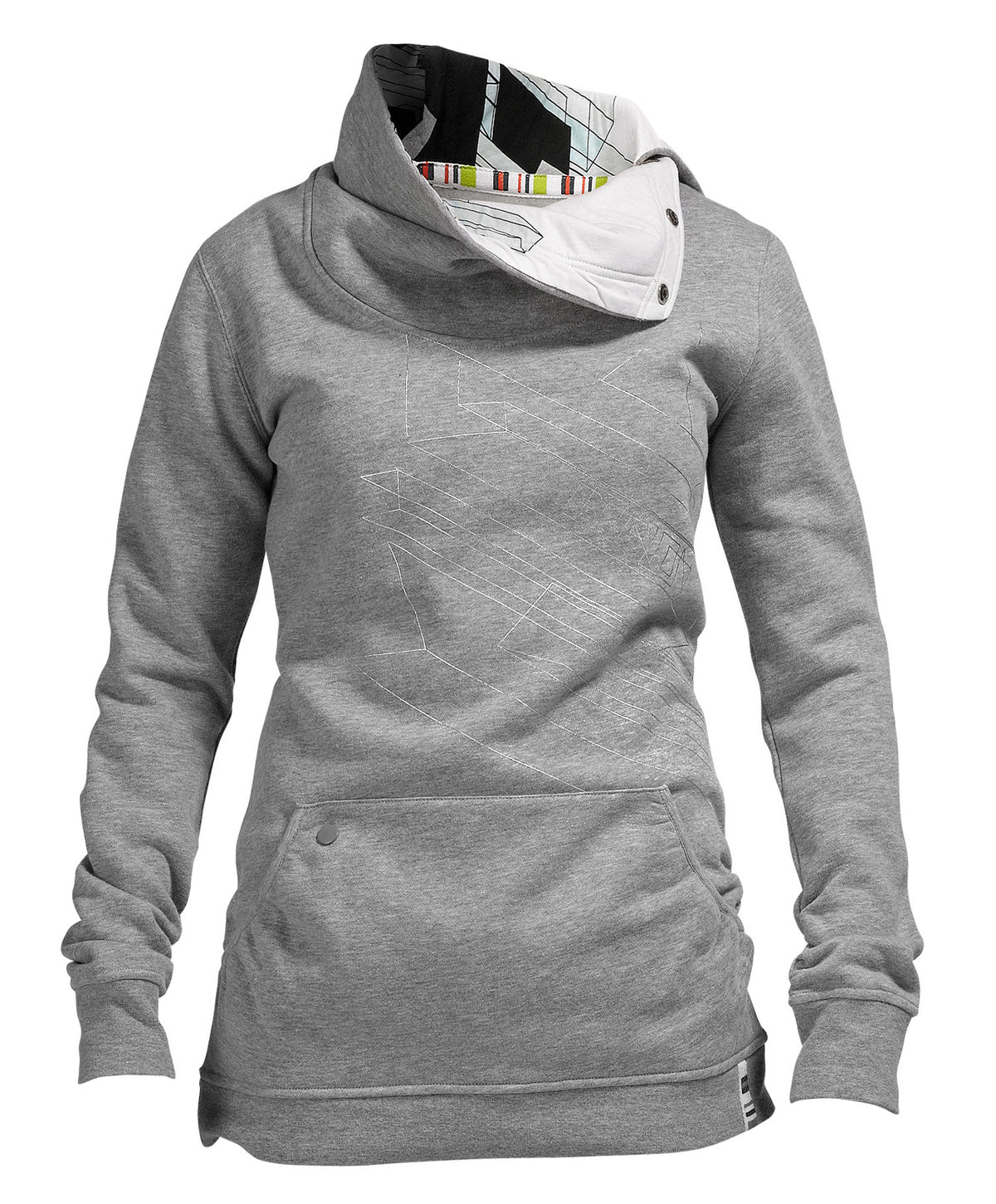 Burton Genevive Premium Pullover Hoodie - Women's Heather Gray