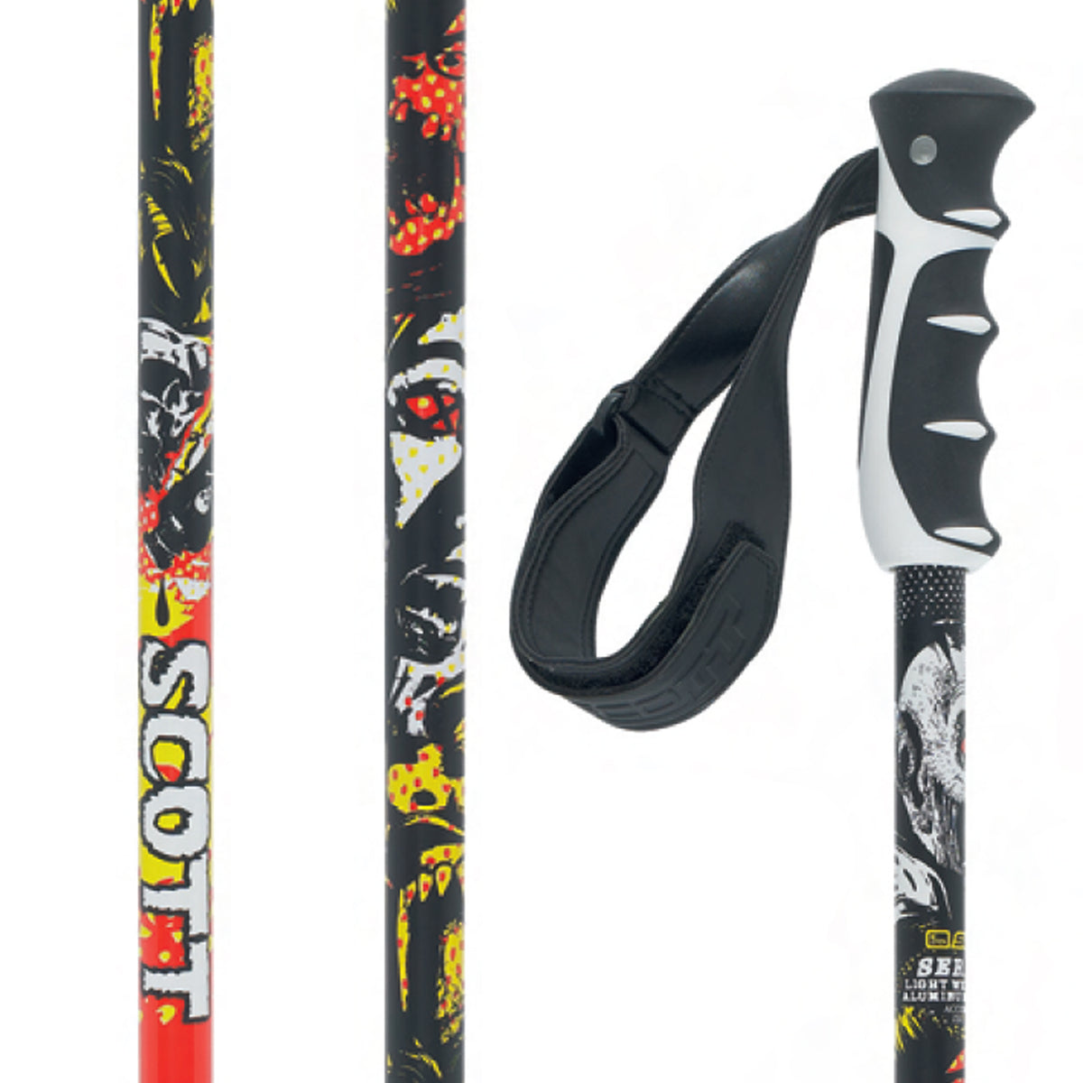 Scott Punisher Ski Poles 2010 Red