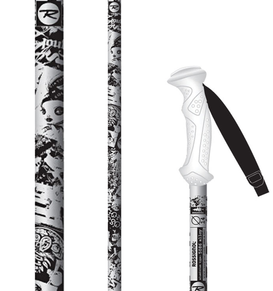 Rossignol SAS Jr - Youth Ski Poles 2010 White