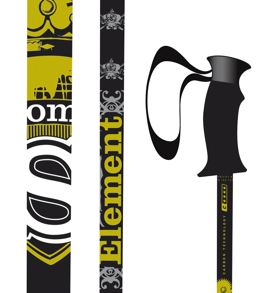 Salomon Element CS Ski Poles 2010 Black