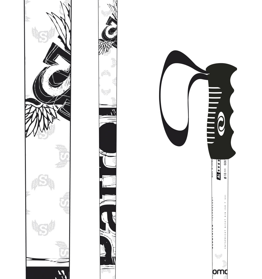 Salomon Patrol Ski Poles 2010 White